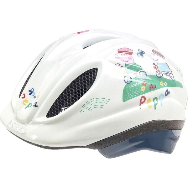 Ked Meggy Ii Originals | Casco Da Bicicletta Per Bambini Con Rete Di Protezione Dagli Insetti Luce Posteriore A Led Integrata Tecnologia Maxshell, Peppa Pig Boy, 44-49 (Xs)-image