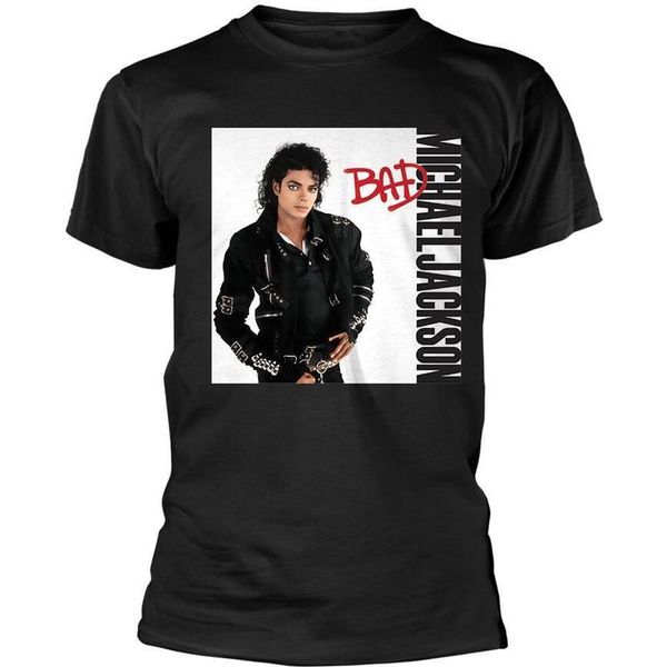 Michael Jackson - Maglietta "Bad"" Da Uomo/Donna Unisex PH776 (Xl) (Nero)"-image