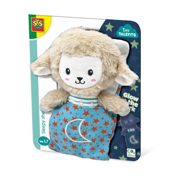 Ses Creative Sheep Stars Sleepy Sheep-Glow In The Dark Giocattolo Di Peluche 13155-image