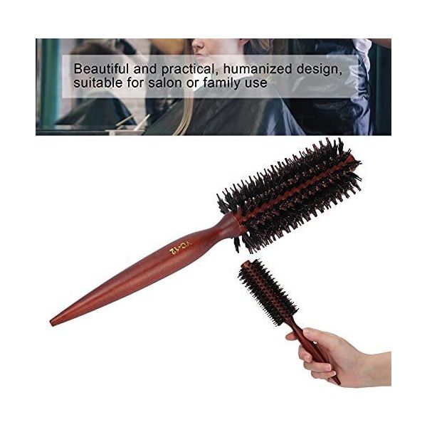 Spazzola Arricciacapelli Professionale Spazzola Per Capelli Rotonda Per Asciugare, Arricciare, Raddrizzare, Spazzola Per Capelli Arricciacapelli Con Manico A Coda Appuntita (#2)-image