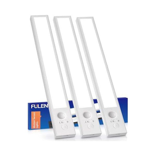 Fulenkabinet Armadio Illuminazione Sensore Di Movimento Uso Interno, Striscia Di Batteria Usb Ricaricabile, Luce Notturna Senza Fili Sotto Luci Unità, K-image