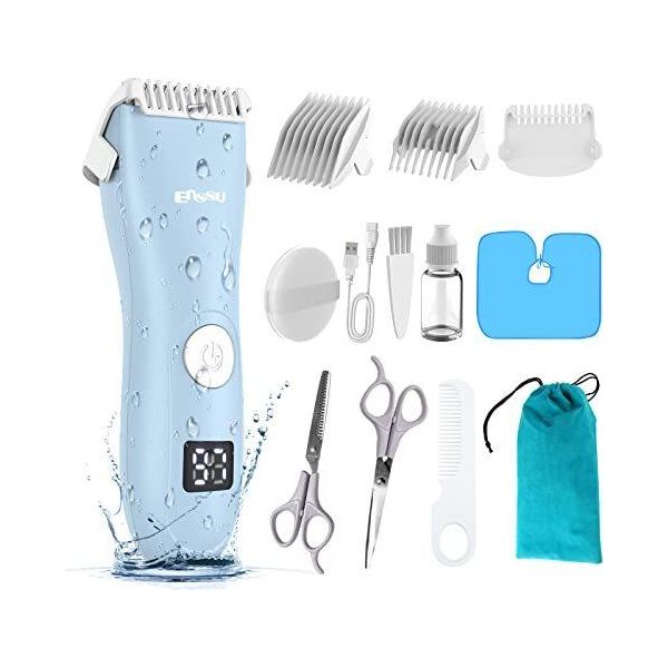 Baby Hair Trimmer Professionale Silenzioso Per Bambini E Ragazzi, Impermeabile E Ricaricabile Senza Fili Display Lcd-image