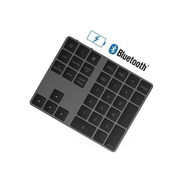 Tastiera Numerica Bluetooth 34 Tasti Wireless Numpad Tastiera Ricaricabile Computer Laptop Tablet Phone Pad Compatibile Windows Surface Pro-image