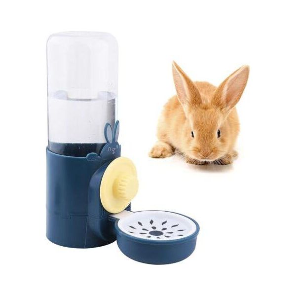 Abbeveratoio Coniglio Abbeveratoio Automatico 500 Ml Erogatore D'acqua Piccoli Animali Porcellino D'india/Ciniglia (Blu)-image