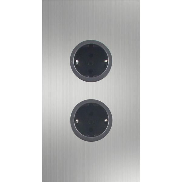 Presa Ad Angolo In Acciaio Inox 20X11,5X5,9Cm, Presa Da Cucina A 2 Vie, 3600W-image