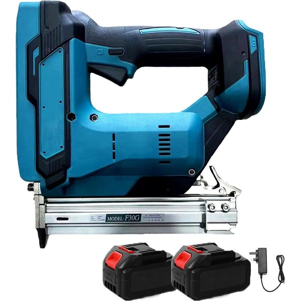 Pistola Sparachiodi Elettrica, Design A Batteria, Potente Motore Brushless, 2 Batterie-image