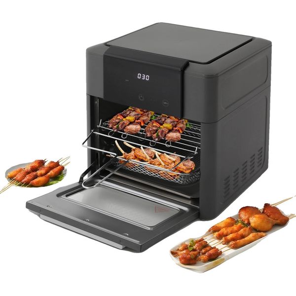 Forno Ad Aria Calda, 1600W, Capacità 12L, Intervallo Di Temperatura 80-200°C, Intervallo Di Tempo 0-90 Minuti, Funzionamento Con Touchscreen-image