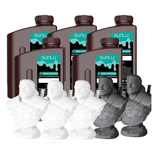 Resina Per Stampanti 3D, Alta Precisione, Applicazioni Versatili, Lavaggio Ad Acqua 3BK 2DG-image