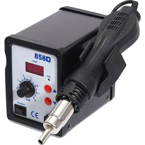 Stazione Di Conversione Ad Aria Calda, 700W, Temperatura Regolabile 100-500°C, Nero-image