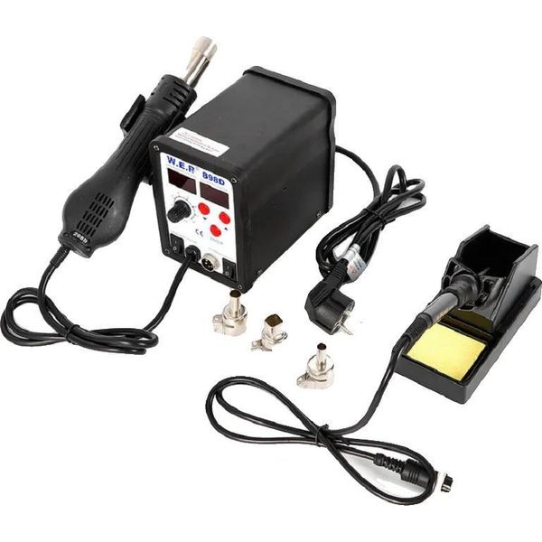 Stazione Di Saldatura, Compatibilità Smd, Controllo Digitale Della Temperatura, Nero-image