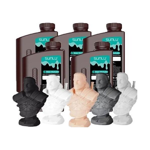 Resina Per Stampanti 3D, Alta Precisione, Applicazioni Versatili, Lavaggio Ad Acqua Mix 1-image