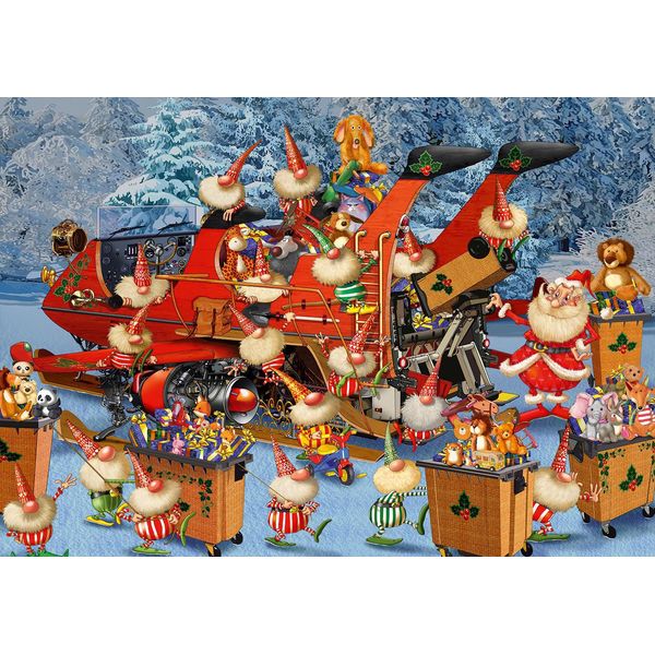 Bluebird Puzzle Weihnachts-Puzzle Pronto Per La Stagione Delle Consegne Natalizie 1000 Teile-image