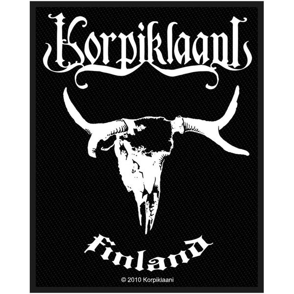 Korpiklaani - Toppa "Finlandia"" - Poliestere RO6050 (Taglia Unica) (Nero/Bianco)"-image
