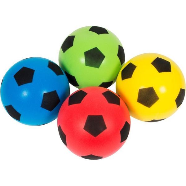 Set Di 4 Palloni Da Calcio Megaform - Palloni In Schiuma Morbida Per Bambini-image