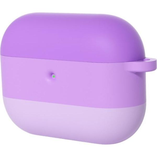 Inf Custodia Protettiva In Silicone Gradiente Per Apple Airpods Pro 3 Con Portachiavi Viola-image