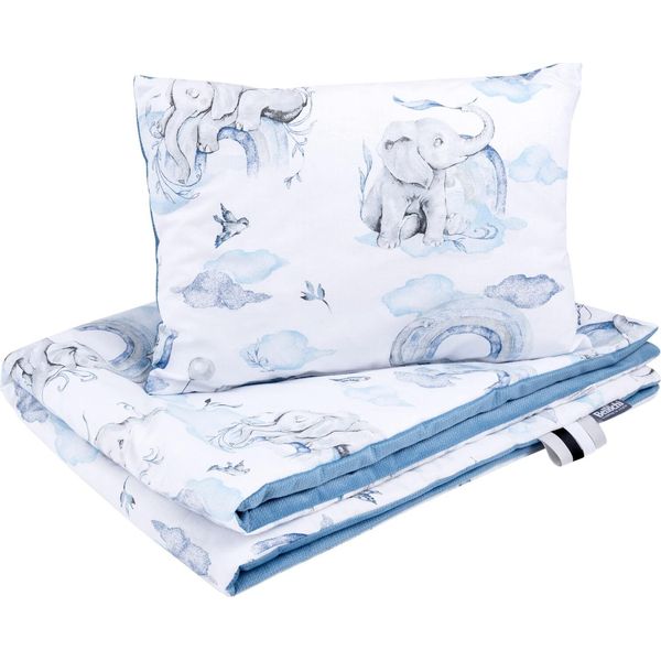 Coperta Multifunzionale Per Bambini Bellochi - Lenzuolo Matrimoniale 75X100 Cm E Cuscino 30X40Cm - In Cotone E Velluto - Jambo-image