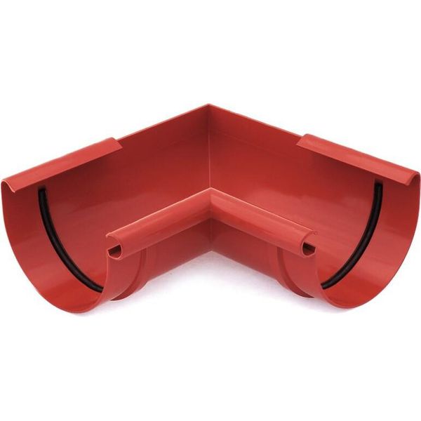 Bryza Grondaia Angolare Interna In Plastica Ø 75 Mm, Rosso Ral 3011-image