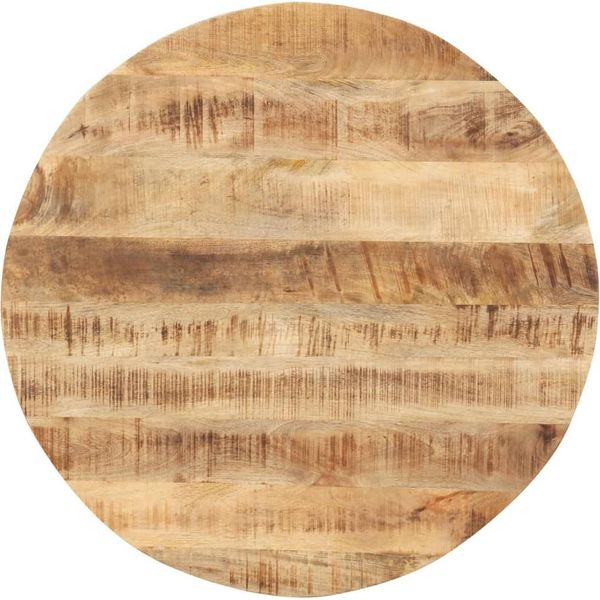The Living Store Piano Del Tavolo In Legno Massiccio Mango Round 15-16 Mm 70 Cm-image