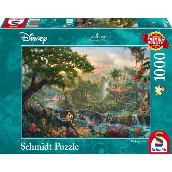 Schmidt Spiele Schmidt Spiele Puzzle Thomas Kinkade Disney Das Dschungelbuch 1000 Teile 59473-image