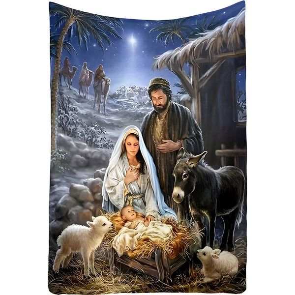 Coperta Calda In Micropush 150X200 Cm - Nascita Di Gesù Cristo-image