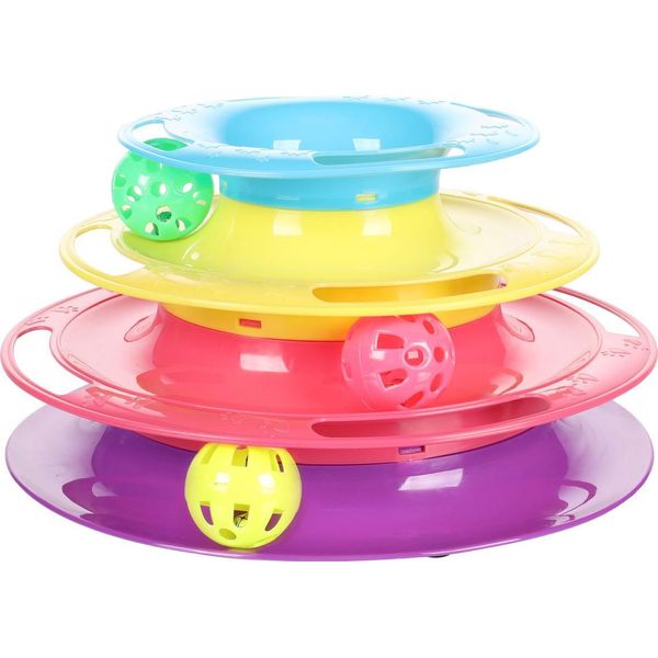 Fenicottero Giocattolo Per Gatti Torre Per Gatti Bagera Con Palline-image