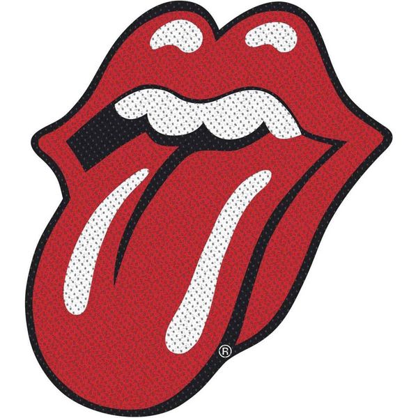 The Rolling Stones - Collo - Patch - Logo In Poliestere RO8016 (Taglia Unica) (Rosso/Bianco/Nero)-image