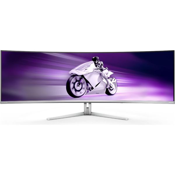 Philips Evnia 8000 49M2C8900/00 Monitor Per Computer 124,2 Cm (48,9") 5120 X 1440 Pixel Dual Qhd QD-OLED Bianco"-image