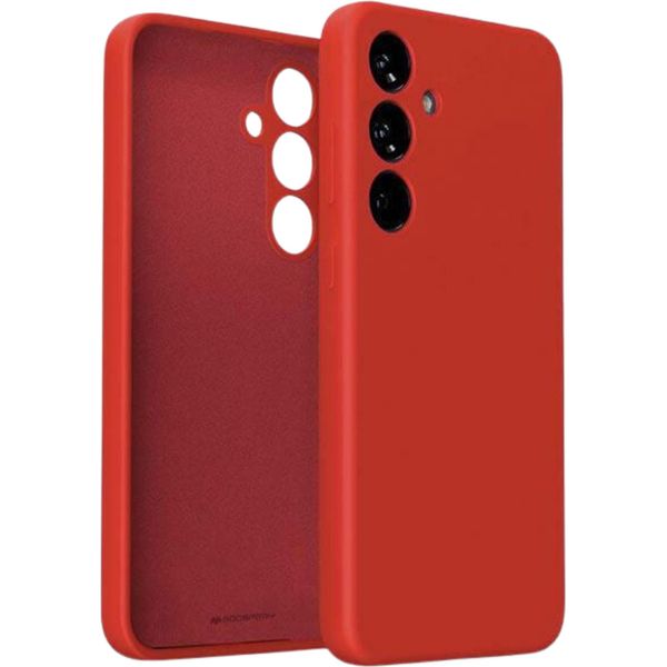 Custodia Protettiva In Silicone Mercury Samsung S23 Fe S711 Rosso/Rosso-image