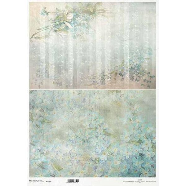 Itd Carta Di Riso Per Decoupage A3 Fiori, Nontiscordardime 1025L-image