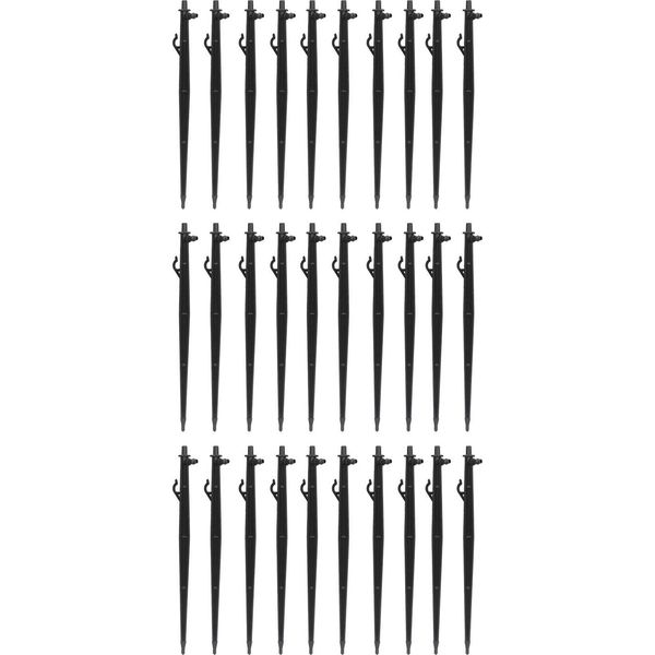 30PCS Micro Sprinkler Staffa In Plastica Di Inserimento A Terra Asta Di Irrigazione A Goccia Palo Di Supporto Per Il Giardinaggio-image