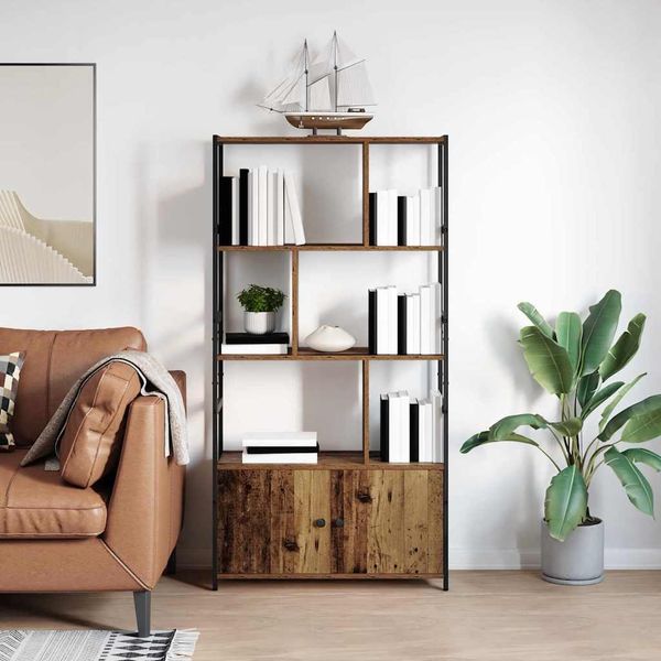 Maison Exclusive - Libreria In Legno Antico 80 X 30 X 155,5 Cm Materiale Ligneo-image