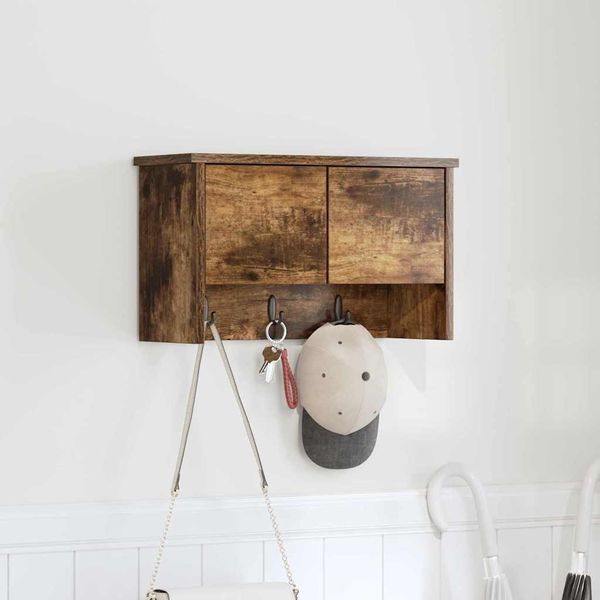Maison Exclusive - Comodino Da Parete In Rovere Affumicato 50 X 20 X 30 Cm-image