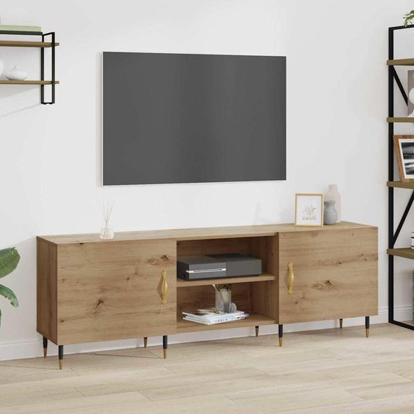 Maison Exclusive - Mobile Tv In Rovere Artisan 150 X 30 X 50 Cm Materiale Ligneo-image
