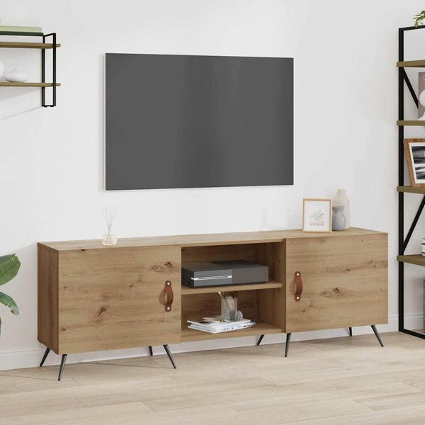 Maison Exclusive - Mobile Tv In Rovere Artisan 150 X 30 X 50 Cm Materiale Ligneo-image