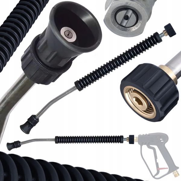 Rosfix Lancia 50 Cm 15° M22X1,5 – Ricambio Per Idropulitrici KäRcher Hd Hds | Ugello A Getto Piatto, Acciaio Inox, Impugnatura In Gomma-image