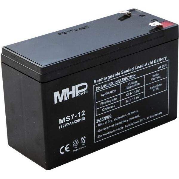 Baterie Mhpower MS7-12 Vrla Agm 12V/7Ah, NáHrada Za RBC2-image