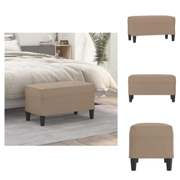 Vidaxl Panca Cappuccino-Marrone 70X35X41 Cm In Pelle Finta - Panche-image