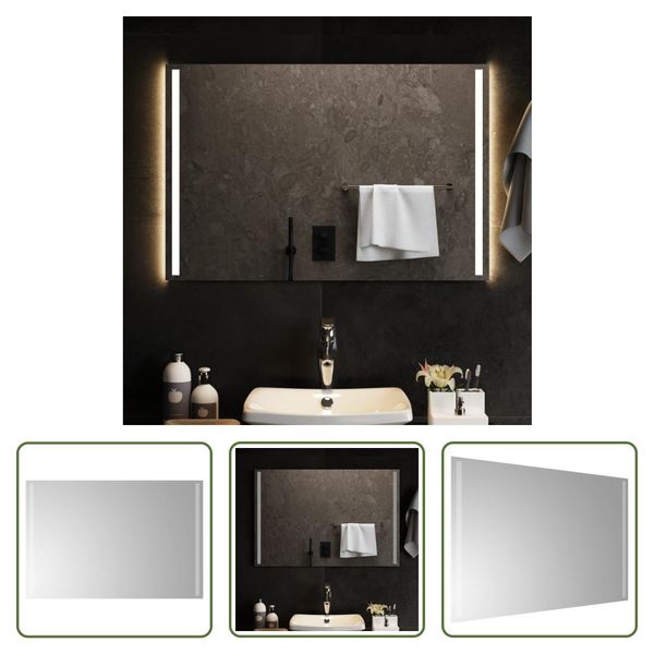 The Living Store Specchio Da Bagno A Led 90X60 Cm-image
