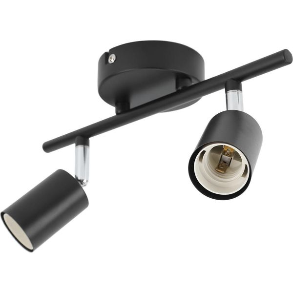 Staffa A Binario Per Soffitto A Filo, Staffa A Binario Per Soffitto A 2 Luci, Staffa Per Lampada Regolabile A 2 Luci, Staffa A Binario Per Soffitto, Staffa Per Lampada A Binario, Staffa Per Lampada A Binario-image