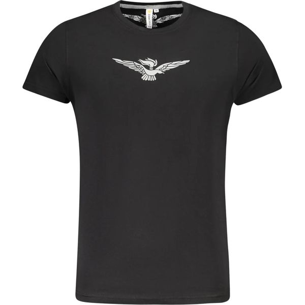 T-Shirt A Manica Corta Big Eagle A Girocollo Logo Academy S5S6405586 : Taglia - L Taglia: L-image