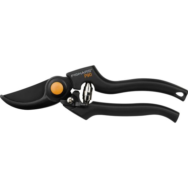 Fiskars Forbici Bypass Per Rami E Ramoscelli Freschi - Rivestimento Antiaderente - Lame In Acciaio Di Alta Qualità - Lunghezza 22,5 Cm - Nero/Arancione - Pro - P90 (1001530)-image