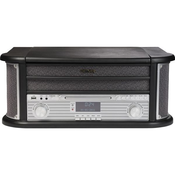 Denver MRD-51 Centro Musicale Retrò Con Giradischi, Dab+, Cd, Cassette E Usb-image