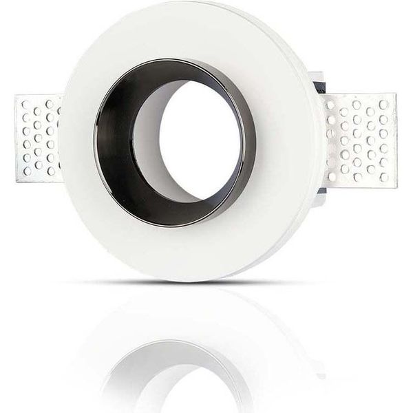 Faretto Led V-TAC - Luce Da Incasso - GU10 - IP20 - Bianco + Cromo-image
