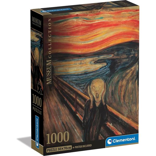 Clementoni Cle Puzzle 1000 Compact Museum L'urlodimunch 39791-image
