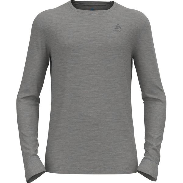 The Natural Merino 200 Crew Neck Base Layer Odlo Steel Grey Melange (10183) S-image