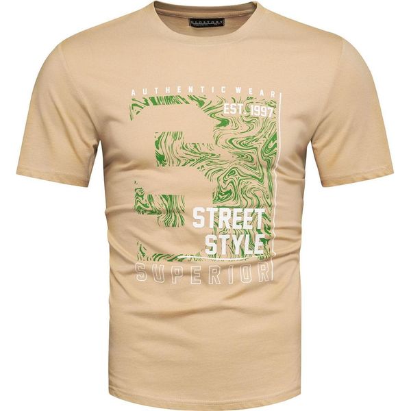 Recea T-Shirt Uomo Manica Corta Viscavergoni Beige M-image