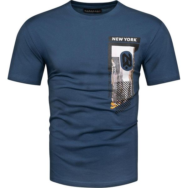 Recea T-Shirt Uomo Manica Corta Oltion Blu Cielo Xl-image