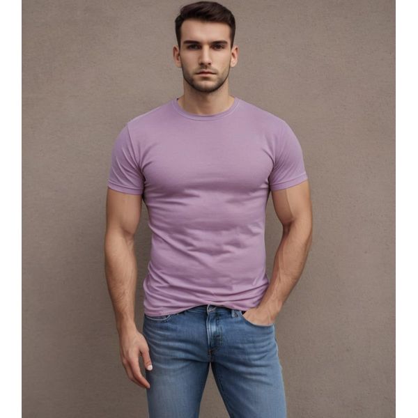 Recea T-Shirt A Manica Corta Alaguntirra Uomo Lavanda M-image