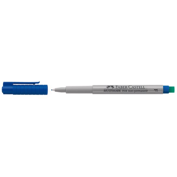 Faber-Castell 151451 Marcatore Per Cd Multimark - Non Permanente, F, Blau-image