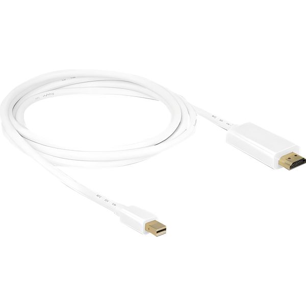 Delock 83707 Displayport Kabel Delock Mini Dp -> Hdmi St/St 2.00M Weiß-image
